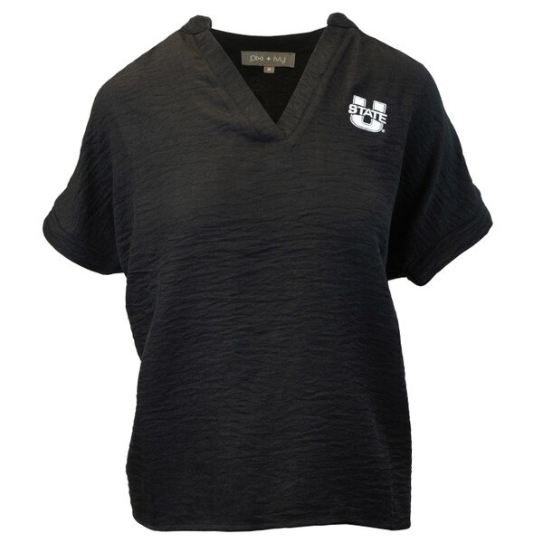 Women's U-State V-Neck Blouse black
